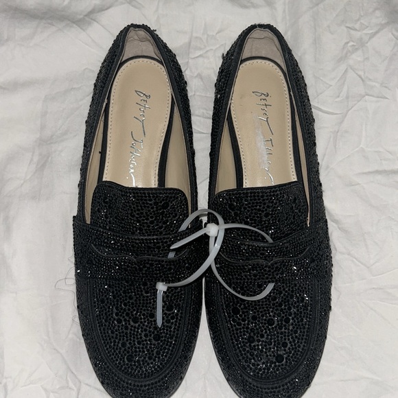 Black Betsy Johnson Loafers - Picture 2 of 4